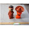 Image 1 : Plastic Cactus Pete Bank and Plastic Yogi Bear Bank 1950s
