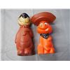 Image 3 : Plastic Cactus Pete Bank and Plastic Yogi Bear Bank 1950s