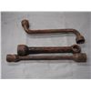 Image 2 : 3 Vintage Lug Nut Wrenches 12" and 13" Long