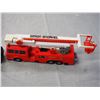 Image 2 : 3 Vintage Kids Toys (Matchbox Fire Truck, Racing Car Transport and Jeep)