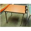 Image 2 : 2X THE MONEY - Vintage Wooden Folding Tables 29.75 by 30.25"