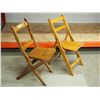 Image 2 : 2X THE MONEY - Vintage Wooden Chairs