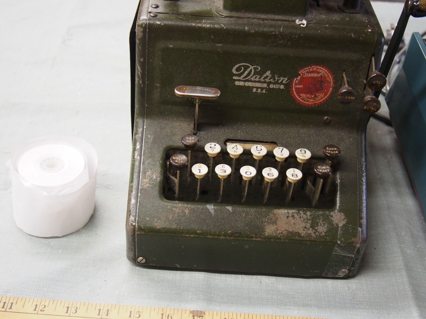 Vintage Dalton adding Calculating Machine and Olivetti Electric Calculators