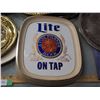 Image 6 : Brass Wall Hanging Decorative Plates, Dishes, Pilsner Lite Advertising Piece and Misc