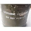 Image 3 : Military Style Metal Drum 12 by 14.75" T