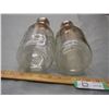 Image 6 : 2X THE MONEY - Co-op and Purity Quart Milk Bottle 10" T