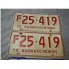 Image 2 : 4 SK License Plates 1974, 1975, 1976