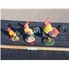 Image 1 : 3 Rooster Figurines