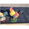 Image 2 : 3 Rooster Figurines