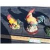 Image 3 : 3 Rooster Figurines