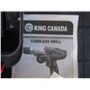 Image 4 : King Cordless Drill, 2 Batteries, Charger, Accessories and Case