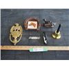Image 1 : Horseshoe Ashtray, Brass Door Knocker and Misc