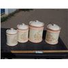 Image 1 : 4 Piece Ceramic Canister Set