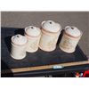 Image 2 : 4 Piece Ceramic Canister Set