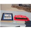 Image 1 : 1960 RCAF Picture in Frame and Wrigley Field Advertising Cardboard Item