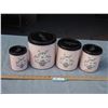 Image 1 : 4 Piece Vintage Canister Set