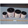 Image 2 : 4 Piece Vintage Canister Set