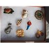 Image 6 : Vintage Hot Chocolate Collectibles and Box of Vintage Broaches