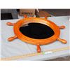 Image 1 : Ships Wooden Wheel Mirror 22" Diameter