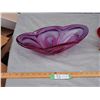 Image 3 : Purple Glass Dish 16" L