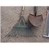 Image 3 : 2 Rakes, Spade (CNR), and Garden Tiller