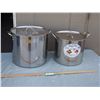 Image 1 : 2 Stainless Steel Stock Pots