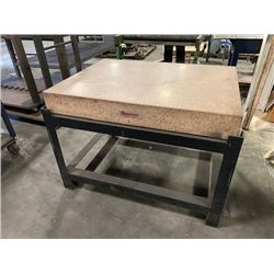 36"X48" STARRETT GRANITE SURFACE PLATE W/STAND