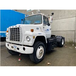 1982 FORD TRACTOR, WHITE (REG SAY BLUE), DIESEL, MANUAL, VIN # 1FDXR90W4CVA34278, 580,110KMS
