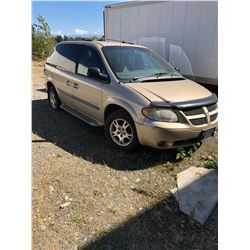 2001 DODGE CARAVAN, GOLD, VAN, GAS, AUTOMATIC, VIN#1B8GP45R91B104934, 256,000KMS, *MUST TOW, IN