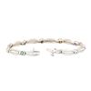 Image 3 : 4.13 ctw Multi-Colored Gemstone and Diamond Tennis Bracelet - 14KT White Gold