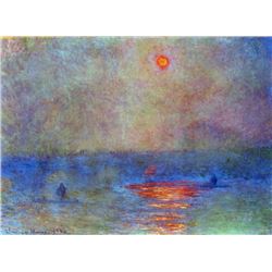 Claude Monet - Waterloo Bridge, The Sun in the Fog
