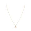 Image 2 : 0.40 ctw Diamond and Pearl Pendant with Chain - 14KT Yellow Gold