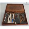 Image 1 : Artist Sculpture Tools in Wooden Box