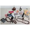 Image 1 : Qty 2 Kukui Nut Lei, Canon A400 Camera, Hand Tools, Books, WOLO Horn etc