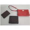 Image 1 : Coach Wallet, Leather ID Case & Red Wristlet