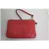 Image 8 : Coach Wallet, Leather ID Case & Red Wristlet