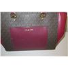 Image 2 : Michael Kors Black Logo & Burgundy Leather Tote Bag