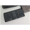 Image 2 : Qty 3 Coach Wallets: 2 Black Fold-Over & 1 Zipper w/ Logo Monogram