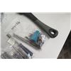 Image 8 : Husky Canvas Tool Bag & Tools: Pliers, Ratchets, Bags of Sockets, Bits, etc
