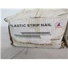 Image 8 : Qty 4 Boxes Plastic Strip Nails, Smooth Shank, Washers, etc