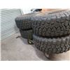 Image 2 : Qty 4 BF Goodrich Mud-Terrain T/A Tires on Rims Radial 33x1250R