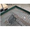 Image 11 : Rolling Metal Mesh Rectangle Platform Cart w/ Pull Handle