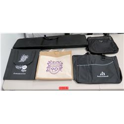 Qty 5 Bags: Bank of Hawaii, Hawaiian Air, Whole Foods & Beeman Case