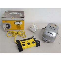 Max-Fan Max 10 Can-Fan, Pondmaster AP-40 Air Pump, Apollo 9 Timer, etc