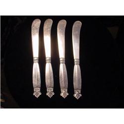 Georg Jensen Acanthus Sterling Knives Spreaders#1077174