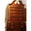 Image 1 : Gorgeous Mahogany High Boy Dresser (Repro.) #1077640