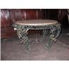 Image 1 : French wrought iron coffee table with marble #1078142