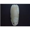 Image 1 : Chinese carved jade BODH Hand Pendant #1084623