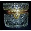 Image 1 : Antique Baccarat -Style Oval  Crystal Box #1084675