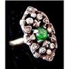 Image 1 : Antique Rose Diamond and Emerald Ring #1084715